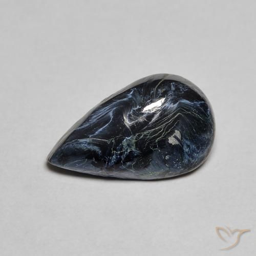 2.17ct Natürlicher Mehrfarbig Pietersite, Birnenform, Lichtundurchlässig