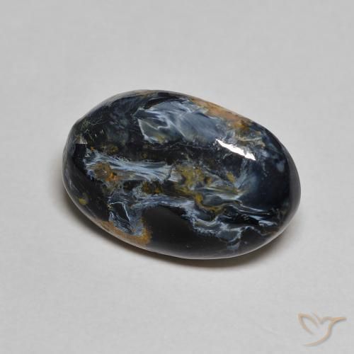 5.19ct Natürlicher Mehrfarbig Pietersite, Oval, Lichtundurchlässig