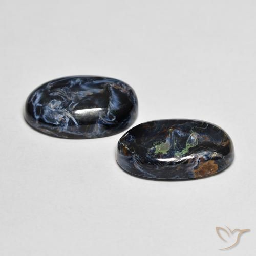 7.73 ct natürliche Mehrfarbig Pietersite-Edelsteine, Oval, Lichtundurchlässig