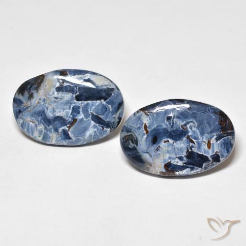 10.83ctw Natürlicher Mehrfarbig Pietersite, Oval, Lichtundurchlässig