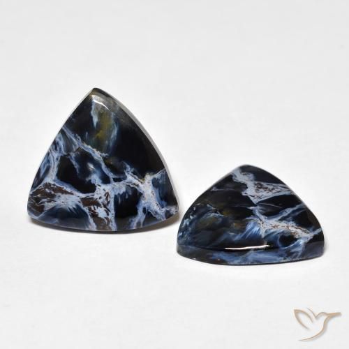 9.74 ct natürliche Mehrfarbig Pietersite-Edelsteine, Trillion, Lichtundurchlässig
