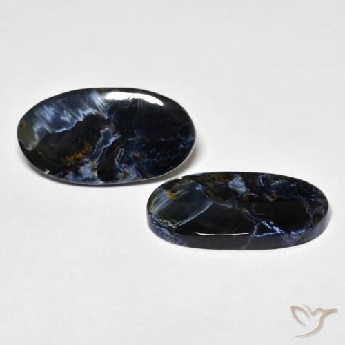 10.74 ct natürliche Mehrfarbig Pietersite-Edelsteine, Oval, Lichtundurchlässig