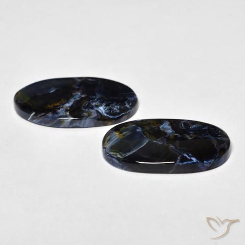 10.74 ct natürliche Mehrfarbig Pietersite-Edelsteine, Oval, Lichtundurchlässig