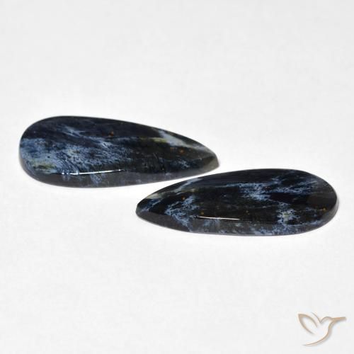 5.76 ct natürliche Mehrfarbig Pietersite-Edelsteine, Birnenform, Lichtundurchlässig