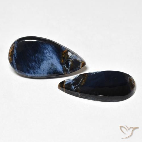 8.46 ct natürliche Mehrfarbig Pietersite-Edelsteine, Birnenform, Lichtundurchlässig