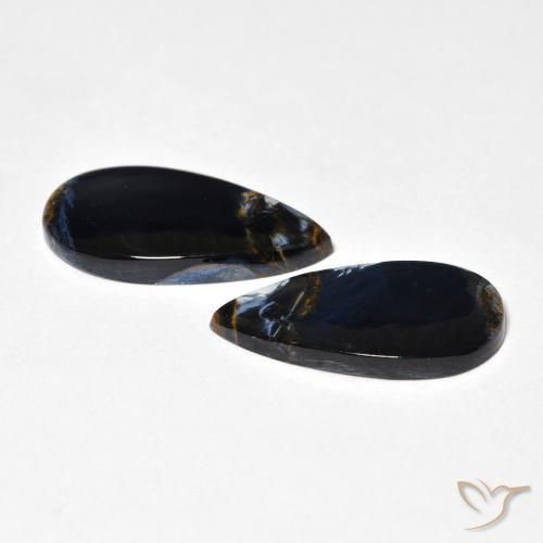 8.46 ct natürliche Mehrfarbig Pietersite-Edelsteine, Birnenform, Lichtundurchlässig