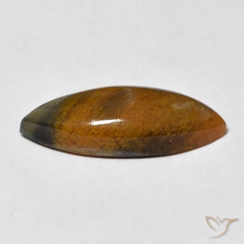 9,17 ctw natürlicher Karamellbraun Pietersite, Marquise, Lichtundurchlässig