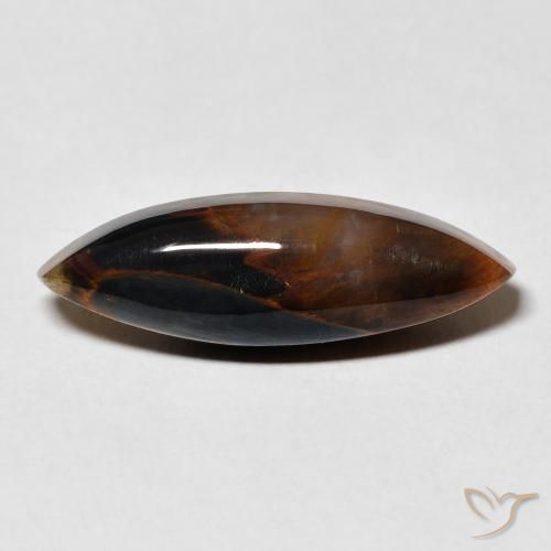 5.90ct Natürlicher Mehrfarbig Pietersite, Marquise, Lichtundurchlässig