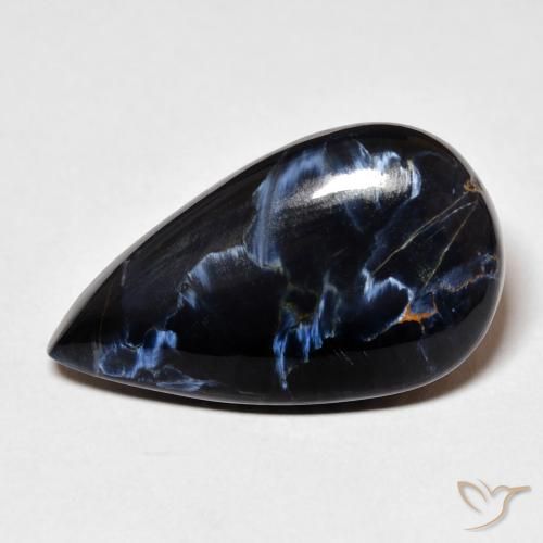 13.53ct Natürlicher Mehrfarbig Pietersite, Birnenform, Lichtundurchlässig