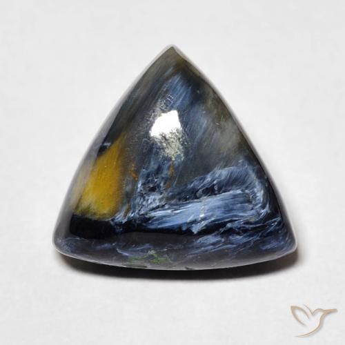 6.60ct Natürlicher Mehrfarbig Pietersite, Trillion, Lichtundurchlässig