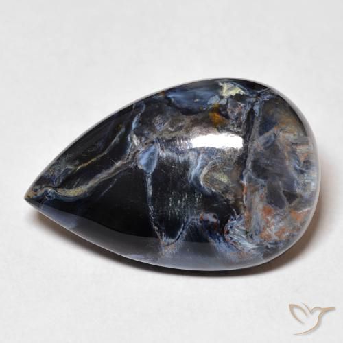 13.01ct Natürlicher Mehrfarbig Pietersite, Birnenform, Lichtundurchlässig