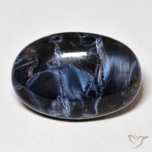 17.97ct Natürlicher Mehrfarbig Pietersite, Oval, Lichtundurchlässig
