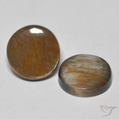 5.03 ct natürliche Mehrfarbig Pietersite-Edelsteine, Runden, Lichtundurchlässig