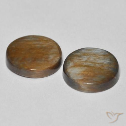 5.03 ct natürliche Mehrfarbig Pietersite-Edelsteine, Runden, Lichtundurchlässig