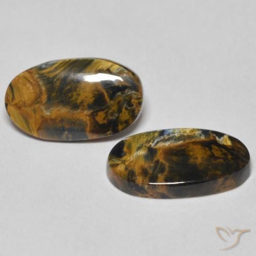 4.37 ct natürliche Mehrfarbig Pietersite-Edelsteine, Oval, Lichtundurchlässig