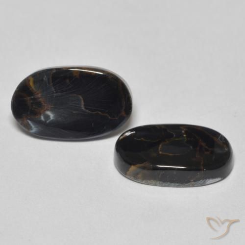 5.53 ct natürliche Mehrfarbig Pietersite-Edelsteine, Oval, Lichtundurchlässig