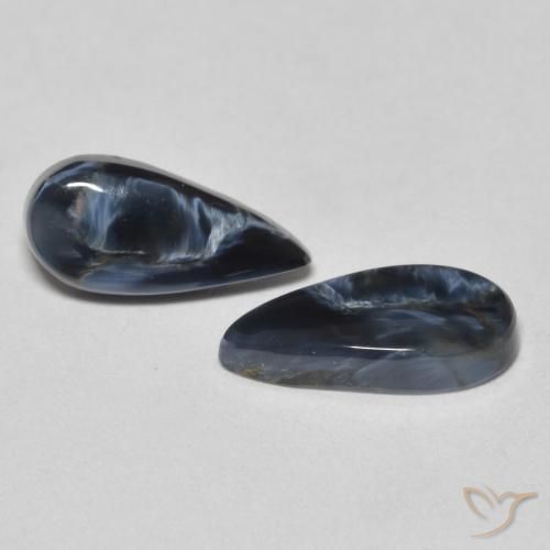2.60 ct natürliche Mehrfarbig Pietersite-Edelsteine, Birnenform, Lichtundurchlässig