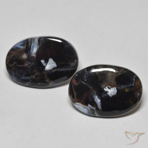 12.21ctw Natürlicher Mehrfarbig Pietersite, Oval, Lichtundurchlässig