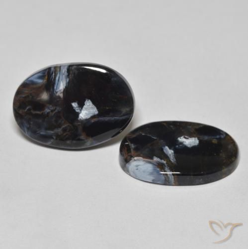 12.21 ct natürliche Mehrfarbig Pietersite-Edelsteine, Oval, Lichtundurchlässig