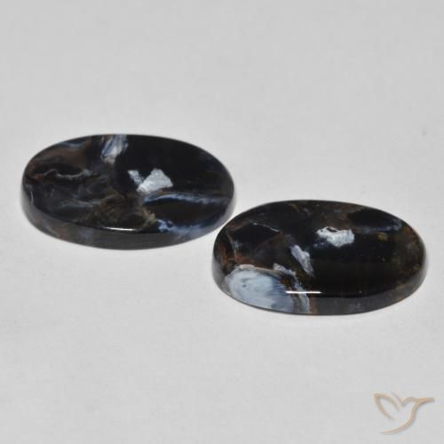 12.21 ct natürliche Mehrfarbig Pietersite-Edelsteine, Oval, Lichtundurchlässig