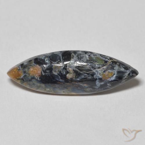 3.03ct Natürlicher Mehrfarbig Pietersite, Marquise, Lichtundurchlässig