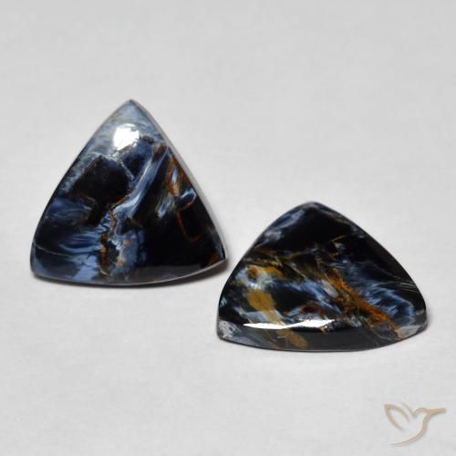 7.16 ct natürliche Mehrfarbig Pietersite-Edelsteine, Trillion, Lichtundurchlässig