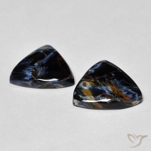 7.16 ct natürliche Mehrfarbig Pietersite-Edelsteine, Trillion, Lichtundurchlässig
