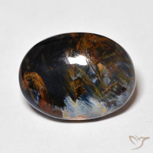 10.88ct Natürlicher Mehrfarbig Pietersite, Oval, Lichtundurchlässig