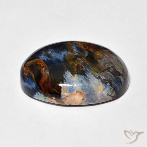 9,17 ctw natürlicher Mehrfarbig Pietersite, Oval, Lichtundurchlässig