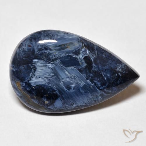 8.99ct Natürlicher Mehrfarbig Pietersite, Birnenform, Lichtundurchlässig