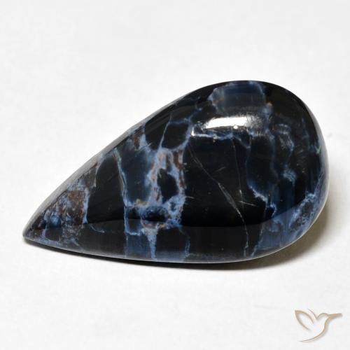 9.10ct Natürlicher Mehrfarbig Pietersite, Birnenform, Lichtundurchlässig