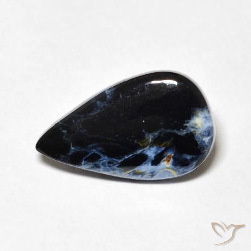 2.46ct Natürlicher Mehrfarbig Pietersite, Birnenform, Lichtundurchlässig