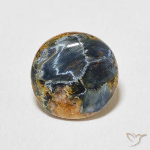 1.40ct Natürlicher Mehrfarbig Pietersite, Runden, Lichtundurchlässig