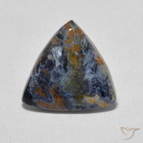 3.10ct Natürlicher Mehrfarbig Pietersite, Trillion, Lichtundurchlässig