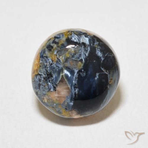 3.10ct Natürlicher Mehrfarbig Pietersite, Runden, Lichtundurchlässig