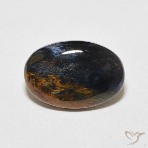2.74ct Natürlicher Mehrfarbig Pietersite, Oval, Lichtundurchlässig
