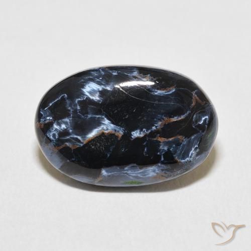 7.04ct Natürlicher Mehrfarbig Pietersite, Oval, Lichtundurchlässig