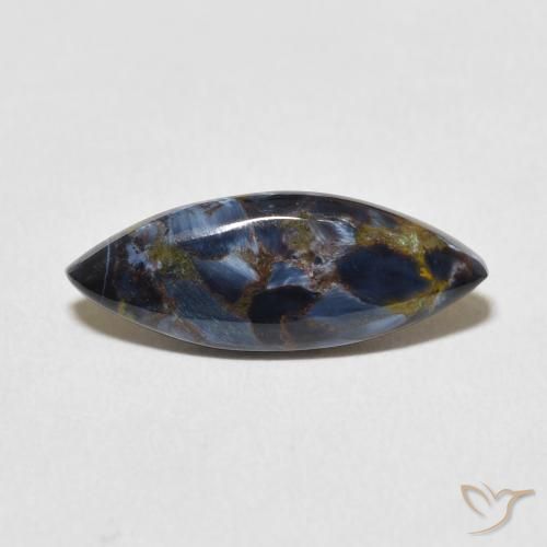 3.36ct Natürlicher Mehrfarbig Pietersite, Marquise, Lichtundurchlässig