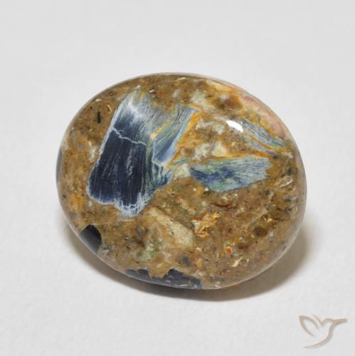 9,17 ctw natürlicher Mehrfarbig Pietersite, Oval, Lichtundurchlässig