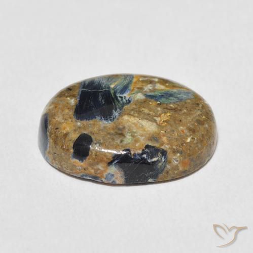 9,17 ctw natürlicher Mehrfarbig Pietersite, Oval, Lichtundurchlässig