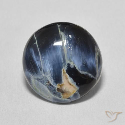 3.64ct Natürlicher Mehrfarbig Pietersite, Runden, Lichtundurchlässig