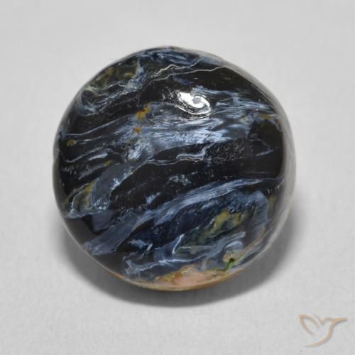 6.13ct Natürlicher Mehrfarbig Pietersite, Runden, Lichtundurchlässig