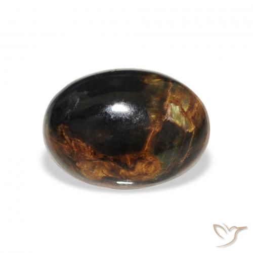4.77ct Natürlicher Mehrfarbig Pietersite, Oval, Lichtundurchlässig