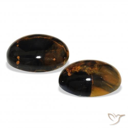 8.92 ct natürliche Mehrfarbig Pietersite-Edelsteine, Oval, Lichtundurchlässig