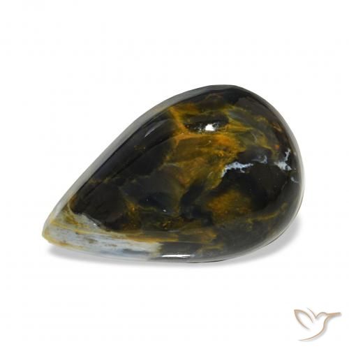7.46ct Mehrfarbig Pietersite Edelsteine, Birnenform, Lichtundurchlässig