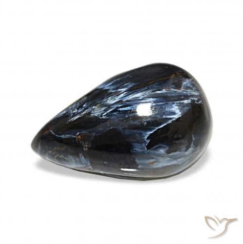 5.13ct Mehrfarbig Pietersite, Birnenform, Lichtundurchlässig