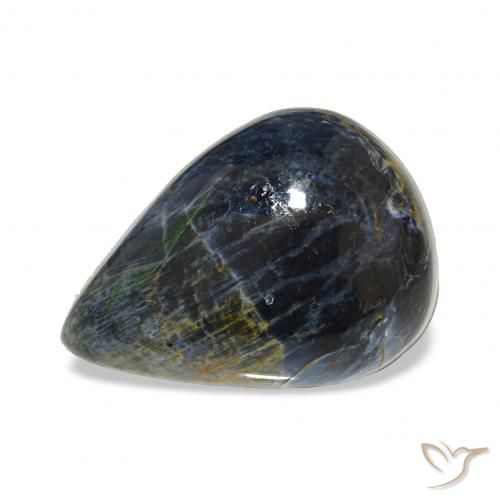6.23ct Mehrfarbig Pietersite, Birnenform, Lichtundurchlässig