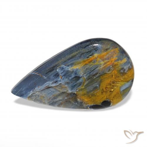 8.18ct Mehrfarbig Pietersite, Birnenform, Lichtundurchlässig