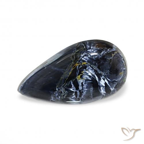 4.29ct Mehrfarbig Pietersite, Birnenform, Lichtundurchlässig
