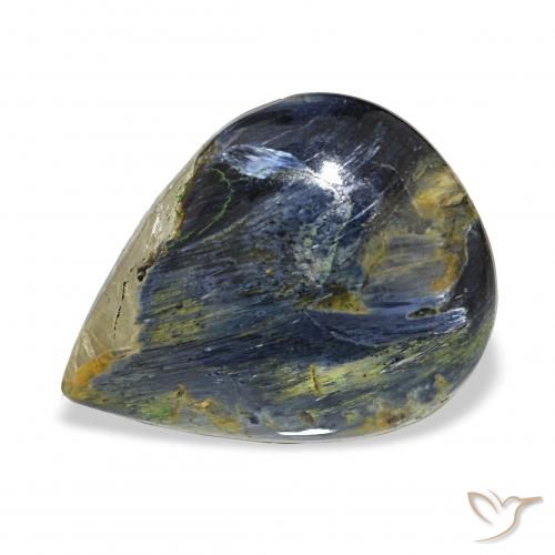 10.57ct Mehrfarbig Pietersite, Birnenform, Lichtundurchlässig